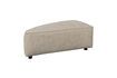 Miniature 1-seater footstool left in beige fabric Hunter 1