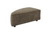 Miniature 1-seater footstool left in green fabric Hunter 1