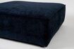 Miniature 1-seater ottoman in blue fabric Hunter 5