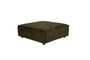 Miniature 1-seater ottoman in forest green fabric Hunter Clipped