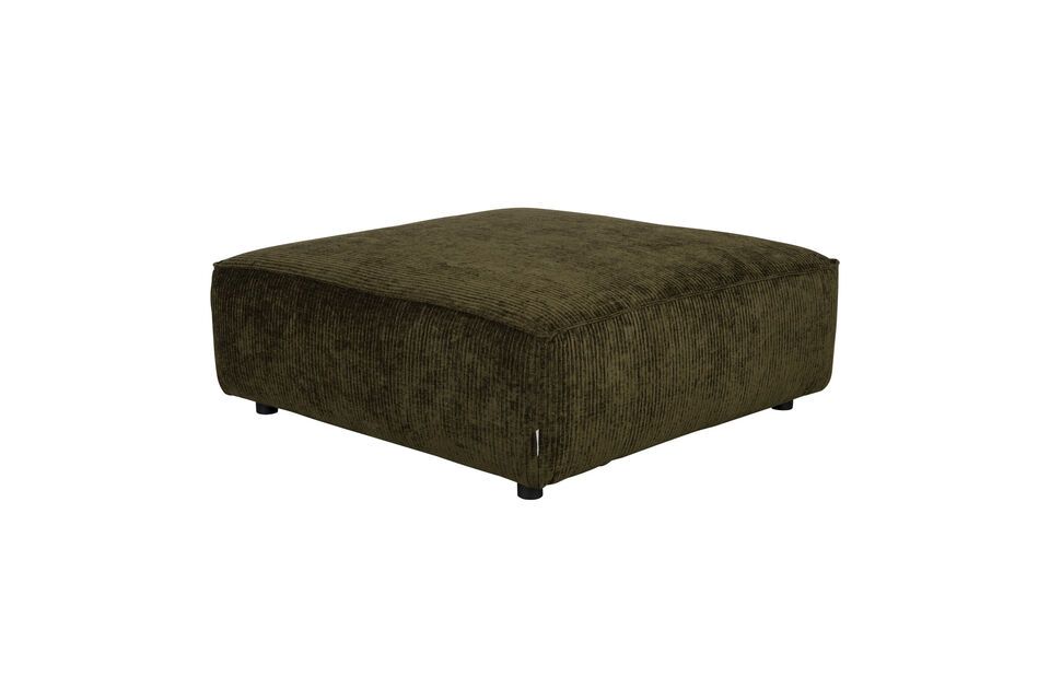 1-seater ottoman in forest green fabric Hunter Zuiver