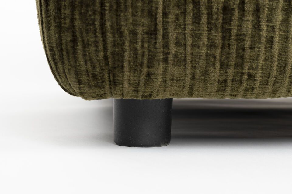 1-seater ottoman in forest green fabric Hunter - 5