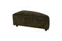 Miniature 1-seater ottoman in forest green fabric Hunter Clipped