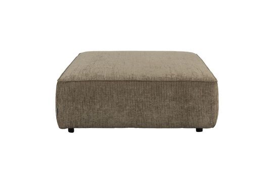 1-seater ottoman in green fabric Hunter Clipped