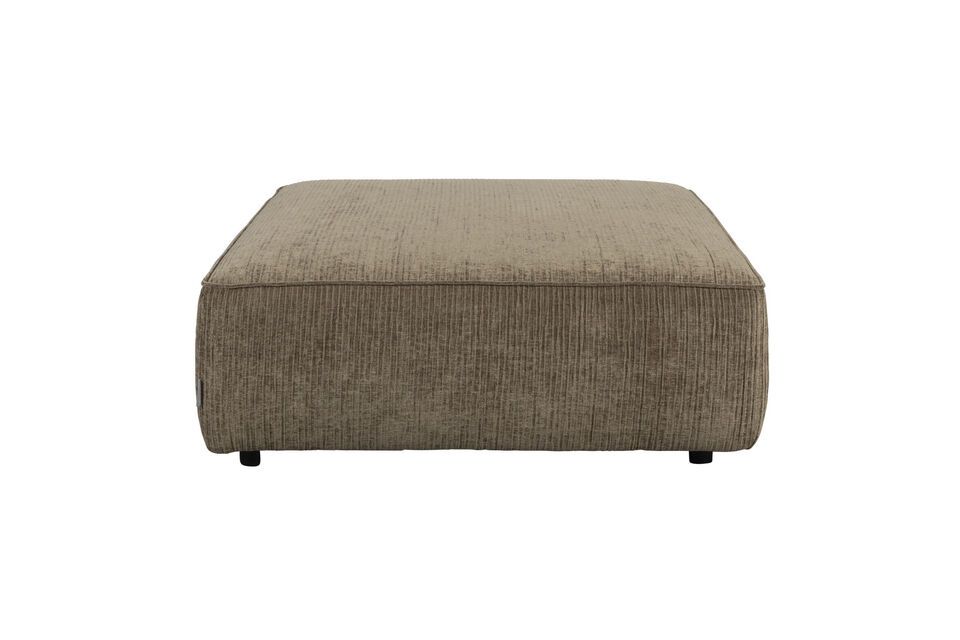 1-seater ottoman in green fabric Hunter Zuiver