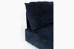 Miniature 1-seater sofa element in blue fabric Hunter 6