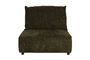 Miniature 1-seater sofa element in forest green fabric Hunter Clipped