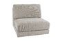 Miniature 1-seater sofa element in Toronto grey fabric Clipped