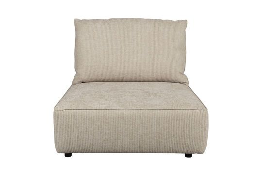 1-seater sofa unit in beige fabric Hunter Clipped