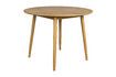 Miniature 100' Beige Wood Round Dining Table Fabio 1