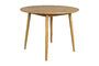 Miniature 100' Beige Wood Round Dining Table Fabio Clipped