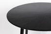 Miniature 100' Round black wood dining table Fabio 9