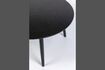 Miniature 100' Round black wood dining table Fabio 10