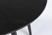 Miniature 100' Round black wood dining table Fabio 11