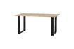 Miniature 180x90 beige solid oak table with U-shaped legs Tablo 2