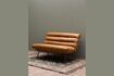 Miniature 2-seater brown leather sofa Spinal 2