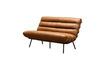 Miniature 2-seater brown leather sofa Spinal 7