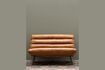 Miniature 2-seater brown leather sofa Spinal 1