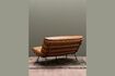 Miniature 2-seater brown leather sofa Spinal 6