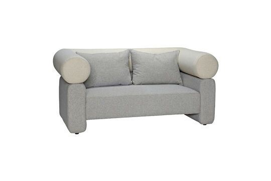 2-seater sofa in grey fabric Vera Clipped