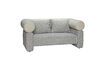 Miniature 2-seater sofa in grey fabric Vera 1