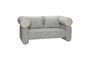 Miniature 2-seater sofa in grey fabric Vera Clipped