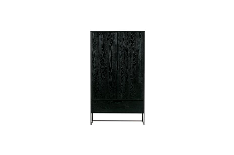 2-sided black cabinet Silas Woood