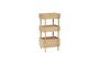 Miniature 3 compartments shelf in beige wood Stack Clipped