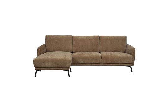 3-seater sofa in camel fabric left Harper Clipped