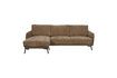 Miniature 3-seater sofa in camel fabric left Harper 1