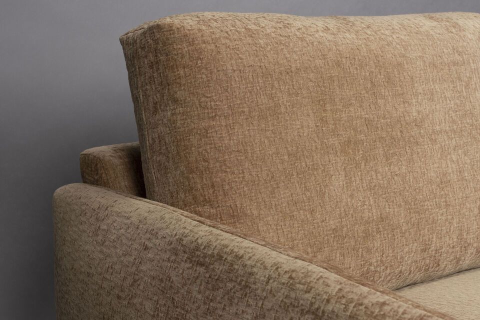 3-seater sofa in camel fabric left Harper - 2