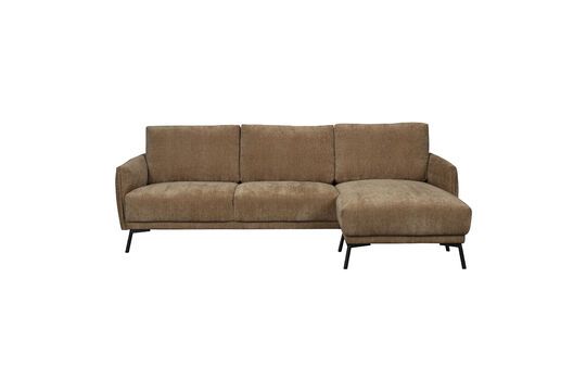 3-seater sofa in camel fabric right Harper Clipped