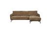 Miniature 3-seater sofa in camel fabric right Harper 1