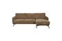 Miniature 3-seater sofa in camel fabric right Harper Clipped