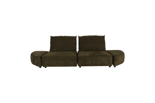 3 seater sofa in forest green fabric Hunter Clipped