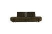 Miniature 3 seater sofa in forest green fabric Hunter 1