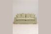 Miniature 3-seater sofa in green cotton Candela 1