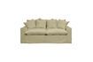 Miniature 3-seater sofa in green cotton Candela 3