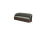 Miniature 3-seater sofa in khaki Clive polyester Clipped