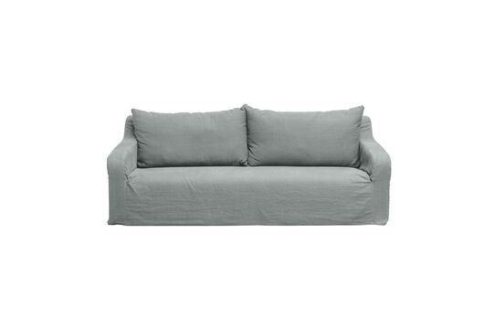 3-seater sofa in Turia grey fabric Clipped