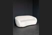 Miniature 3-seater sofa in white fabric Oxygène 2