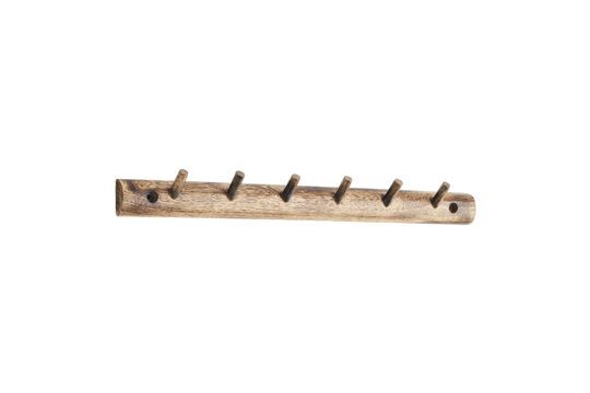 6-hook coat hook in light wood Mimple Clipped