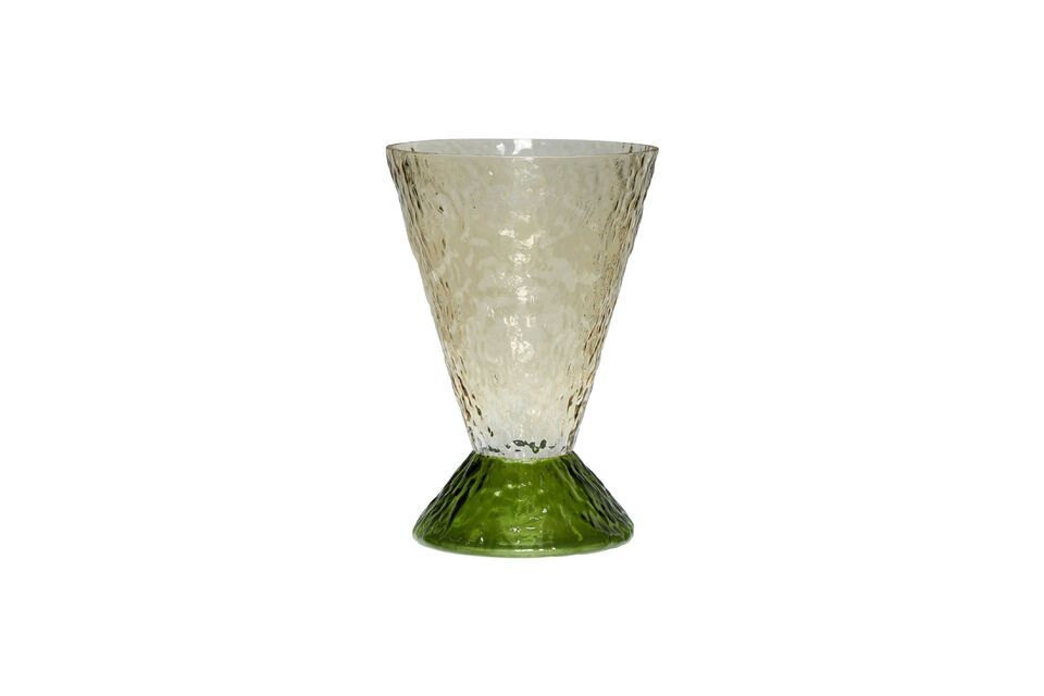 Abyss green glass vase - 4