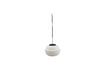 Miniature Acorn large white glass suspension 1