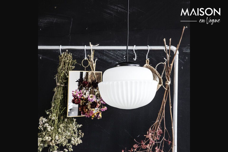 Discover the Acorn suspension lamp, a refined choice for illuminating and embellishing your space