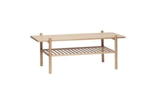 Acorn light oak veneer coffee table Clipped