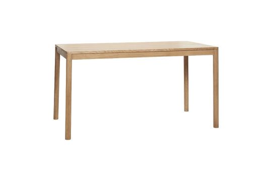 Acorn light oak veneer dining table Clipped