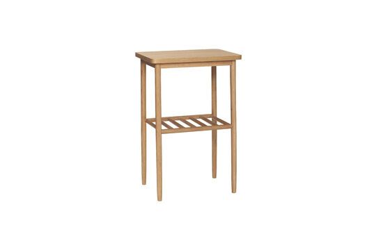 Acorn light oak veneer side table Clipped