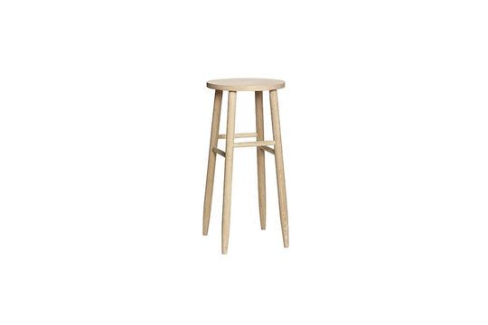 Acorn light wood bar stool Clipped