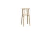 Miniature Acorn light wood bar stool 1